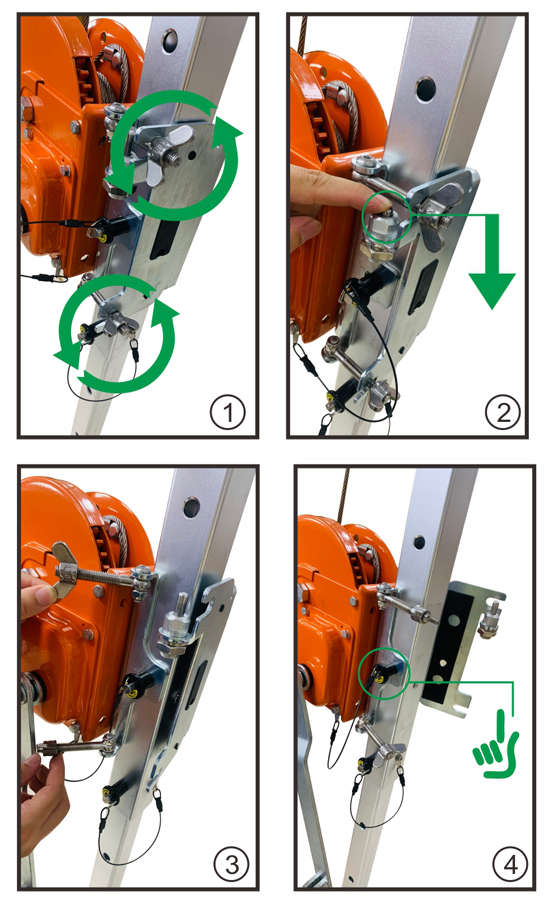 RESCUE TRIPOD WITH WINCH - 900015